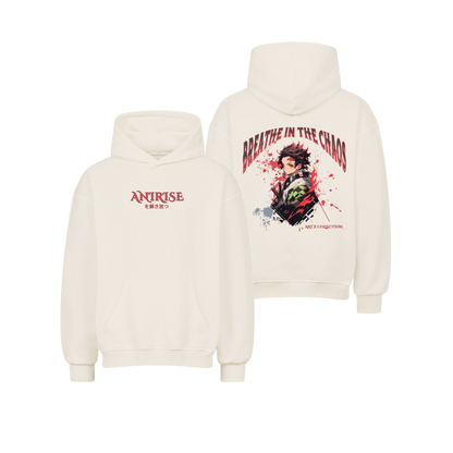 BREATHE IN THE CHAOS – OVERSIZED Hoodie (Tanjiro)