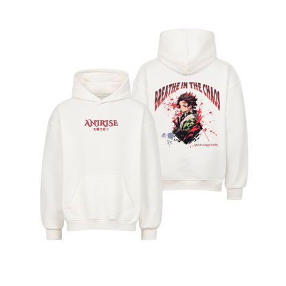 BREATHE IN THE CHAOS – OVERSIZED Hoodie (Tanjiro)