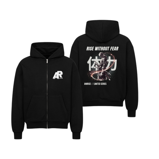 RISE WITHOUT FEAR – OVERSIZED ZIPPER HOODIE (LIMITED EDITION)